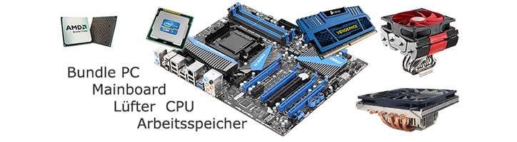 Mainboard, CPU-Lüfter, RAM
