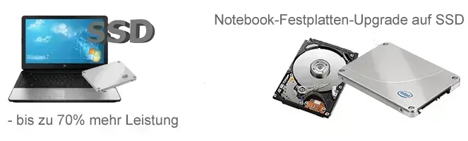 Notebook-Festplatte durch SSD ersetzen